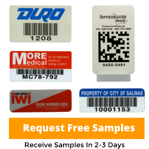 Roll 1000 Personalised Barcode Asset Labels 40 x 24mm Stickers Scratch Proof 